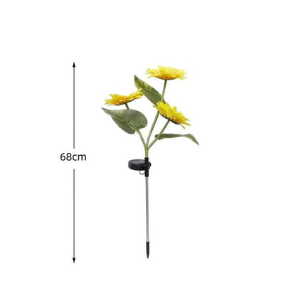 Solar Powered LED Sunflower Garden Lights