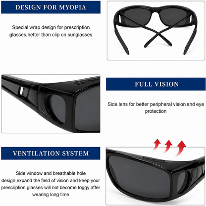 OverShade™ Polarized Fit-Over Sunglasses