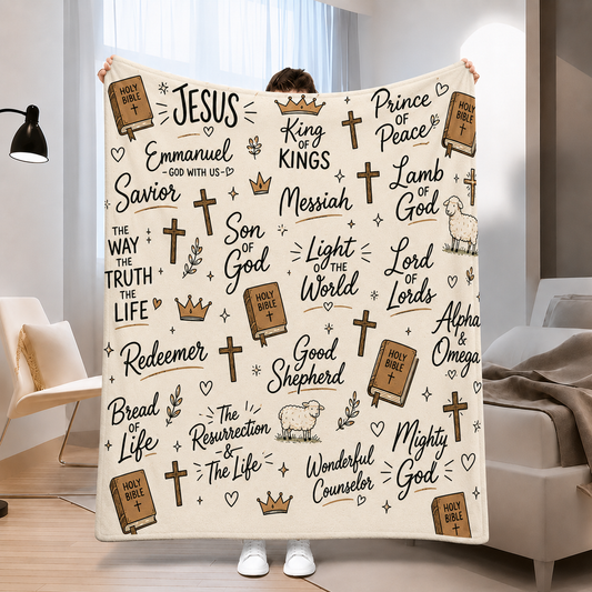 The Names of Jesus Throw Blanket