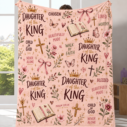 Daughter of the King Throw Blanket