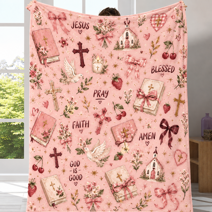 The Pretty in Faith Throw Blanket