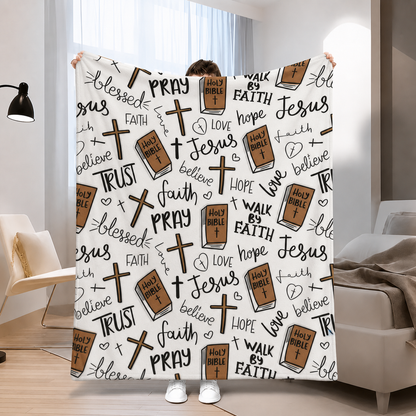 Christian Bible & Faith Throw Blanket