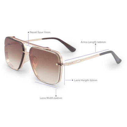 Bella Tangle Free Aviator Sunglasses