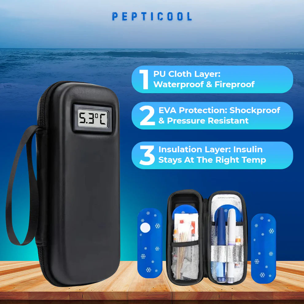 PeptiCool™ TSA Approved Portable Medication Cooler