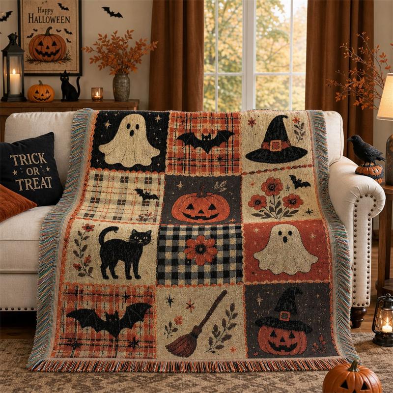 Haunted Harvest™ Halloween Throw Blanket