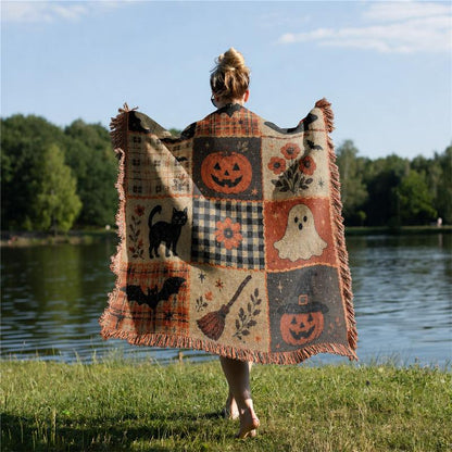 Haunted Harvest™ Halloween Throw Blanket