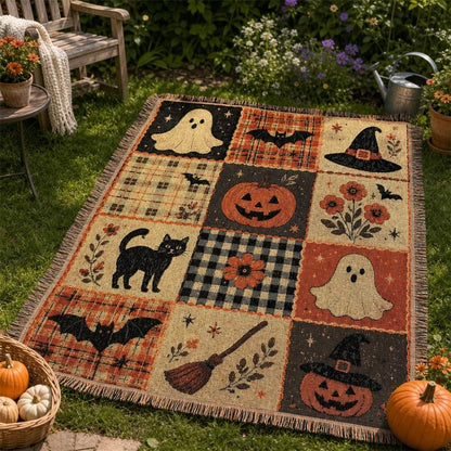 Haunted Harvest™ Halloween Throw Blanket