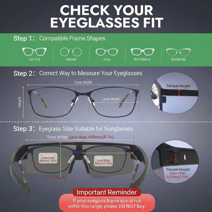 OverShade™ Peformance Fit-Over Polarized Sunglasses