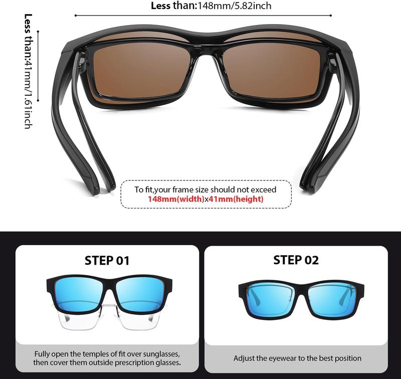 OverShade™ Summit Polarized Fit-Over Sunglasses
