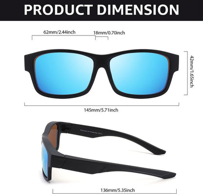 OverShade™ Summit Polarized Fit-Over Sunglasses