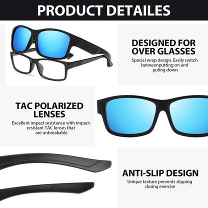 OverShade™ Summit Polarized Fit-Over Sunglasses